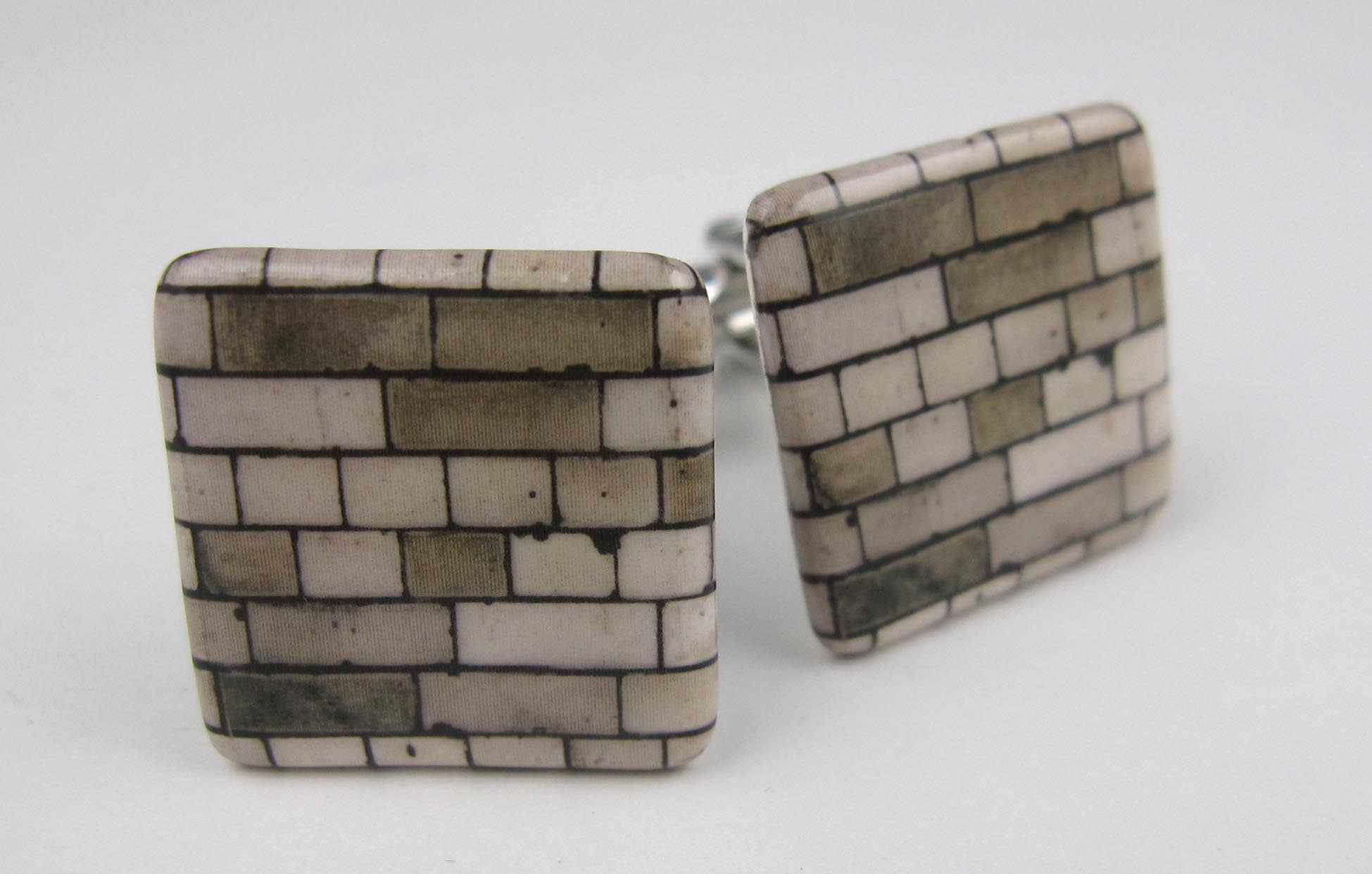 Tiles from South Kensington tunnel cufflinks